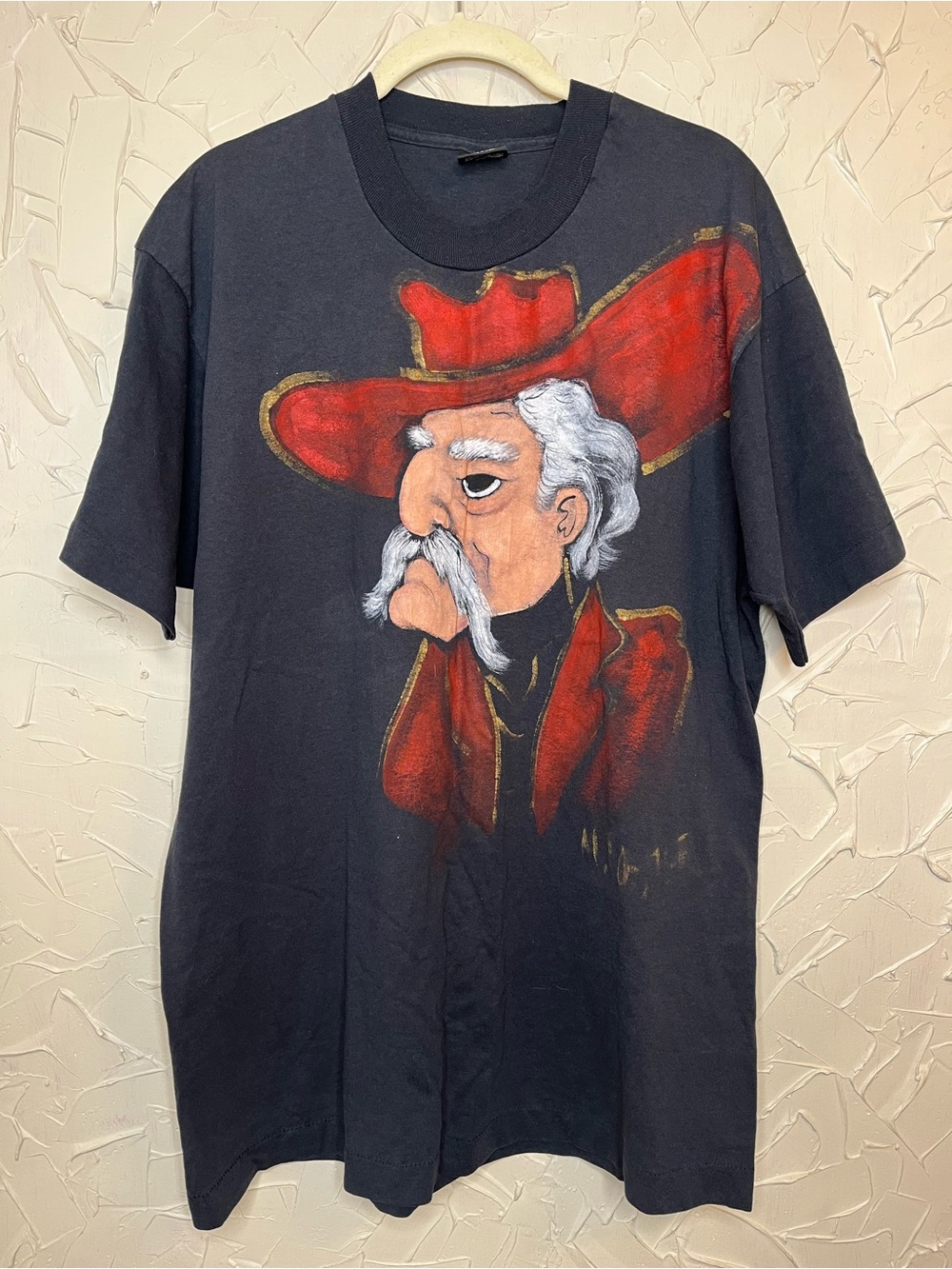 Vintage Ole Miss Colonel Reb Hanes Single Stitch Tee XL Made in USA